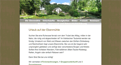 Desktop Screenshot of ebenmuehle.de